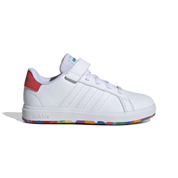Sneakers bianche da bambino con suola multicolore adidas Grand Court 2.0 EL K, Brand, SKU s344000228, Immagine 0